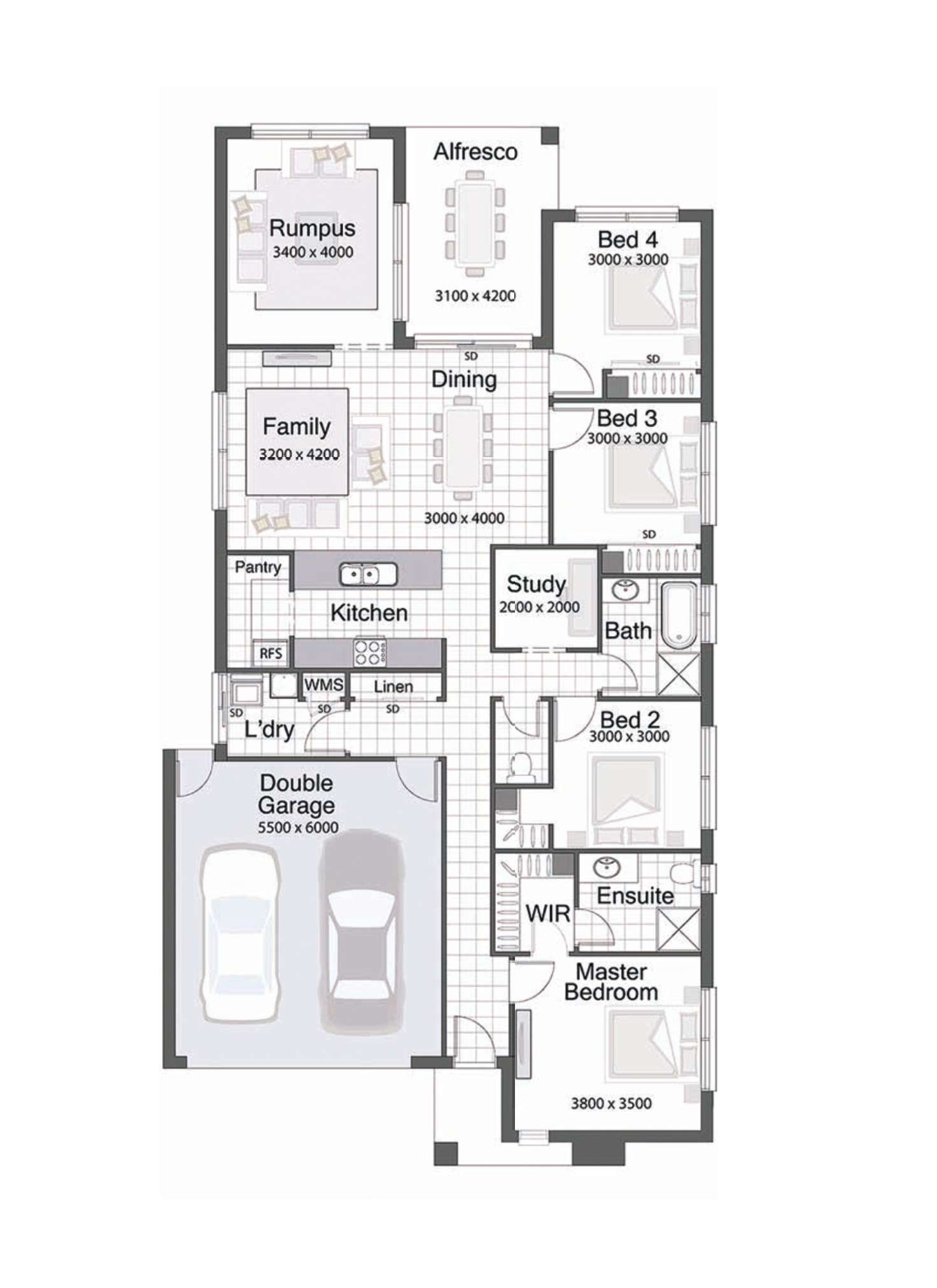 Floorplan of Homely house listing, 26 Warralily Avenue, Clyde VIC 3978