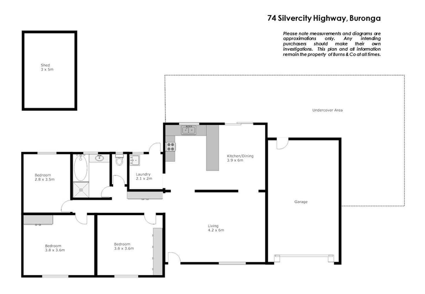 Floorplan of Homely house listing, 74 Silvercity Highway, Buronga NSW 2739