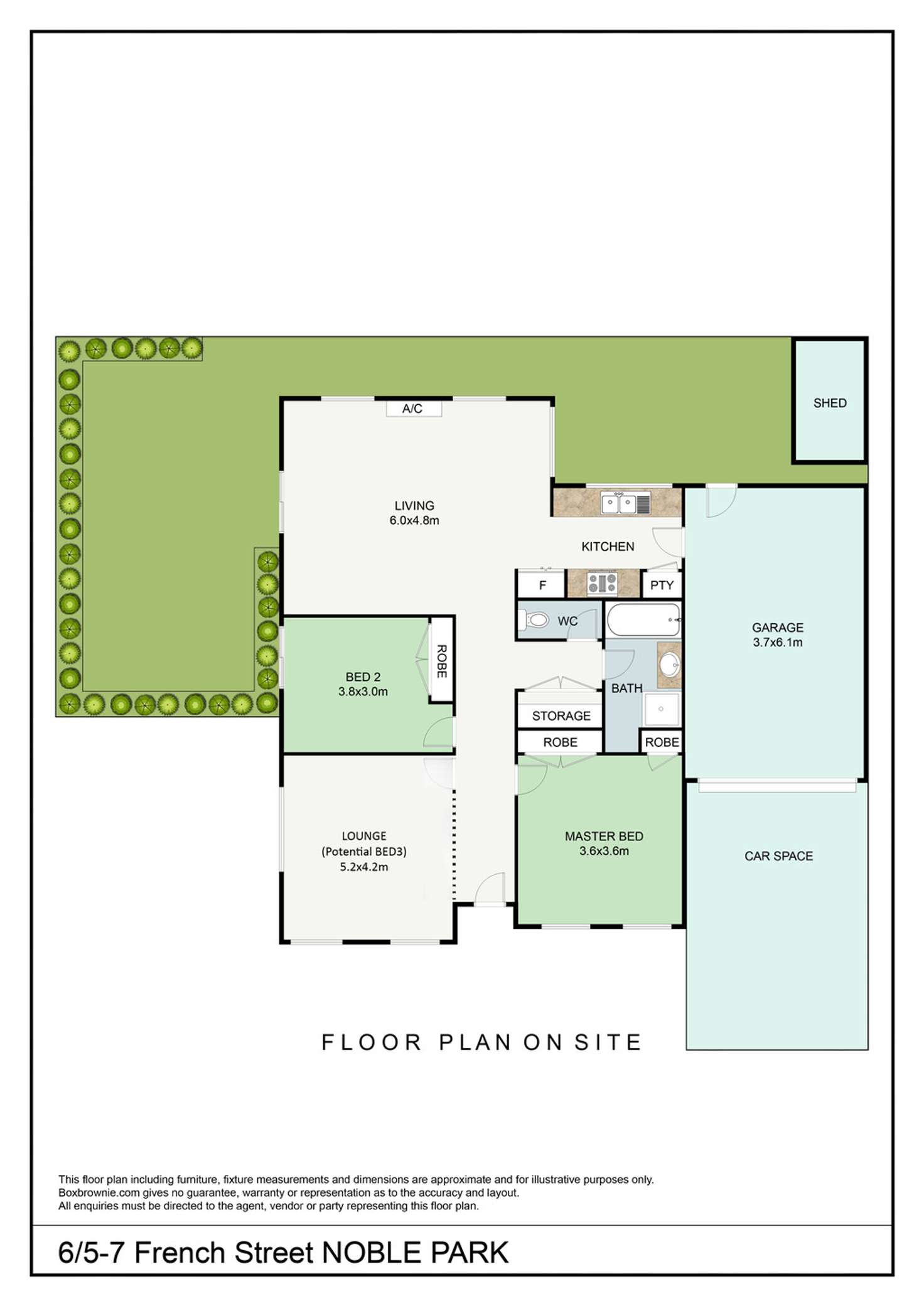 Floorplan of Homely unit listing, 6/5-7 French Street, Noble Park VIC 3174