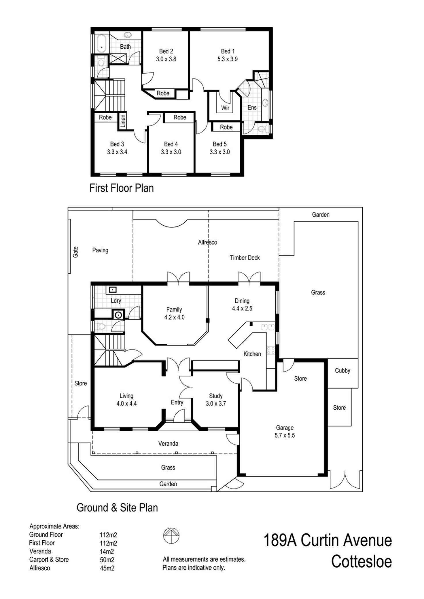 Floorplan of Homely house listing, 189A Curtin Avenue, Cottesloe WA 6011