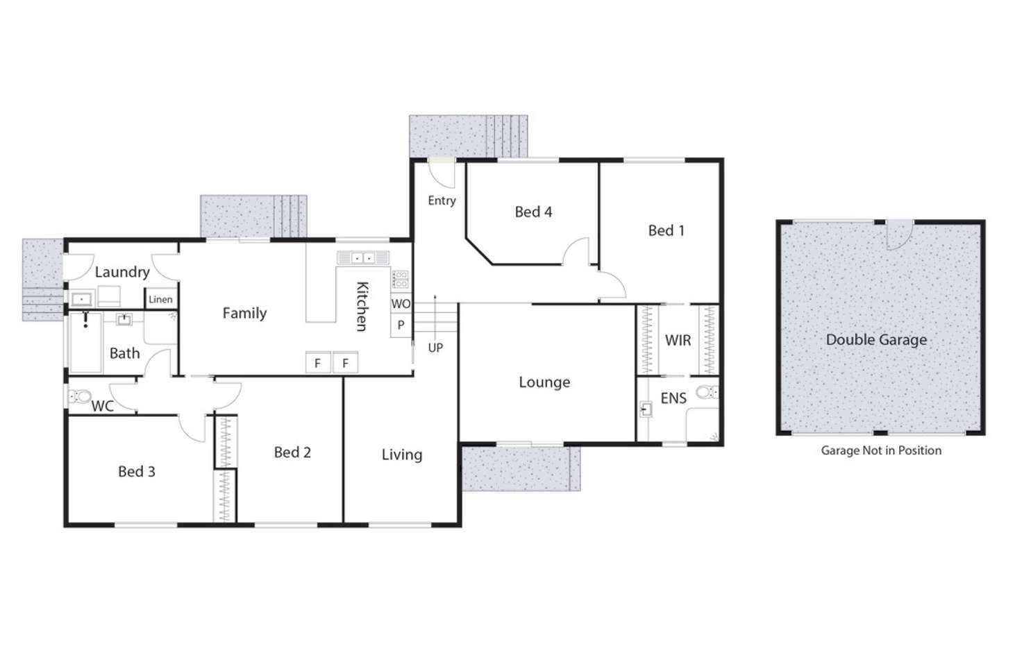 Floorplan of Homely house listing, 1 Gratton Place, Isaacs ACT 2607