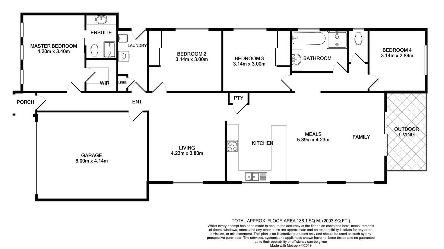 Floorplan of Homely house listing, 14 Boland Drive, Lyndhurst VIC 3975