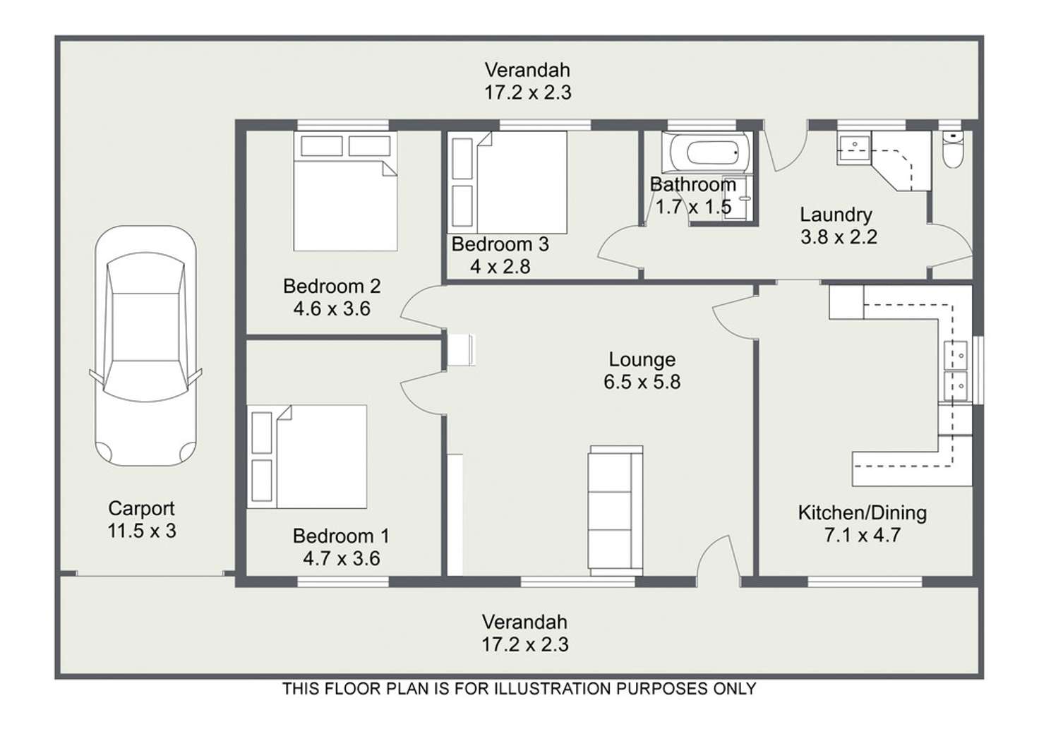 Floorplan of Homely house listing, 2 EDWARDS ROAD, Padthaway SA 5271