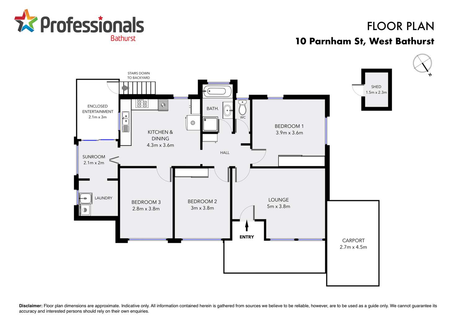 Floorplan of Homely house listing, 10 Parnham Street, West Bathurst NSW 2795