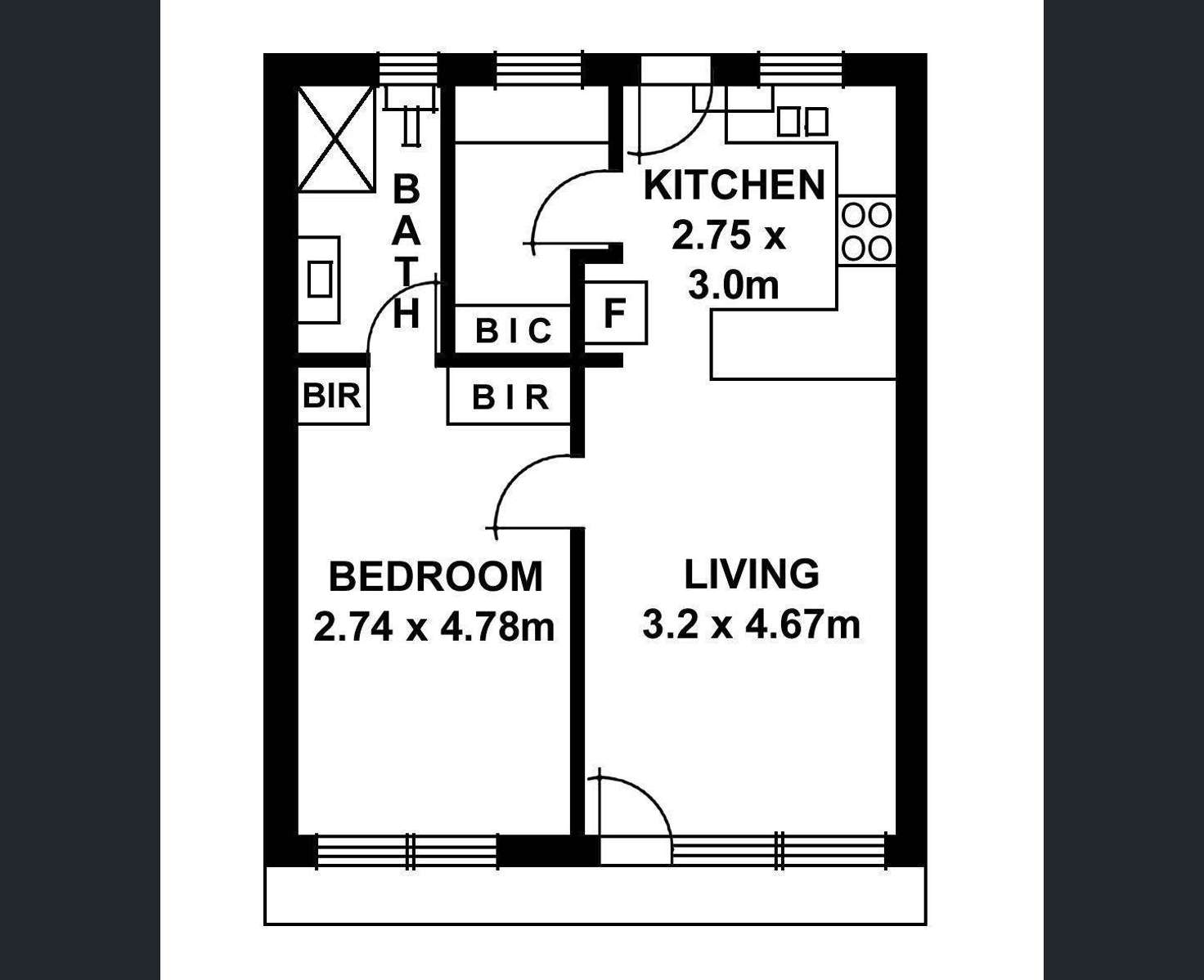 Floorplan of Homely unit listing, 4/142 Childers Street, North Adelaide SA 5006