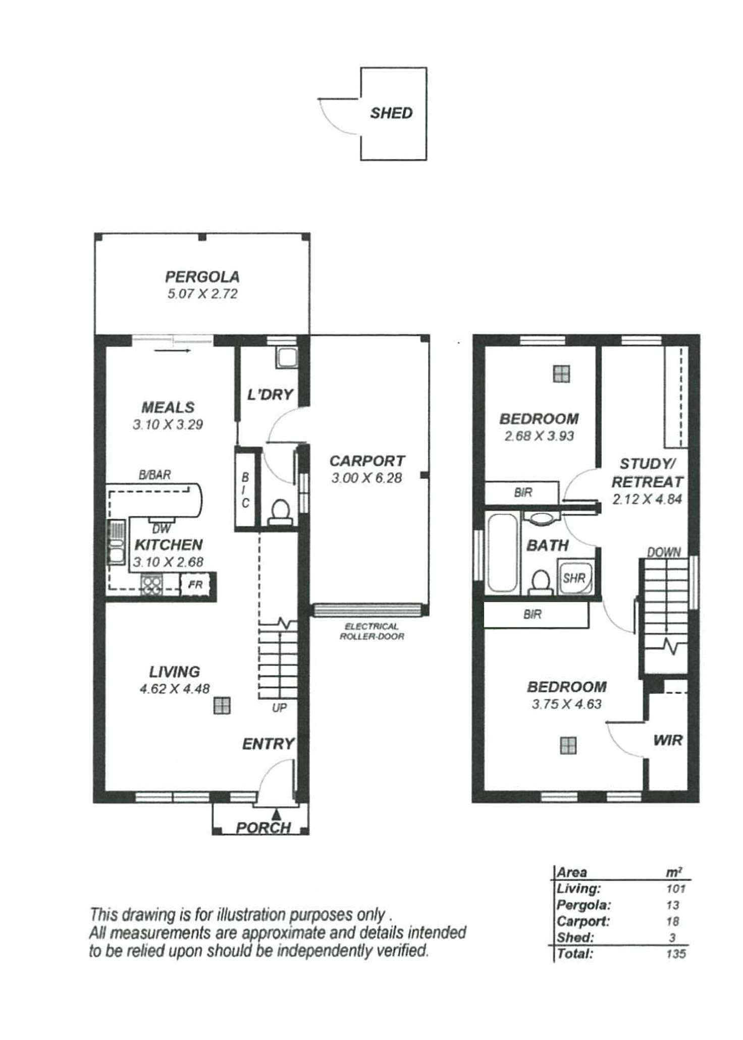 Floorplan of Homely townhouse listing, 709B Marion Road, Ascot Park SA 5043