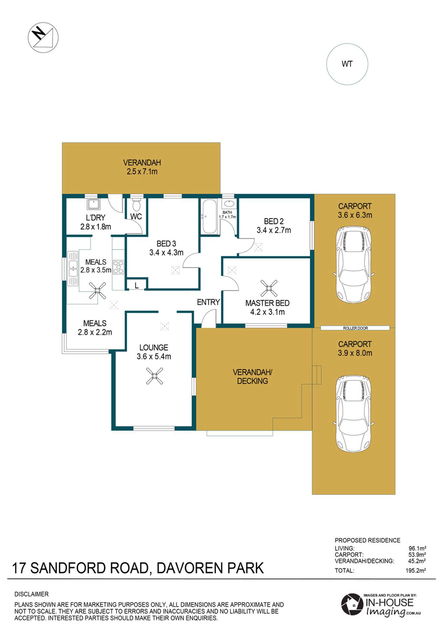 Floorplan of Homely house listing, 17 Sandford Road, Davoren Park SA 5113
