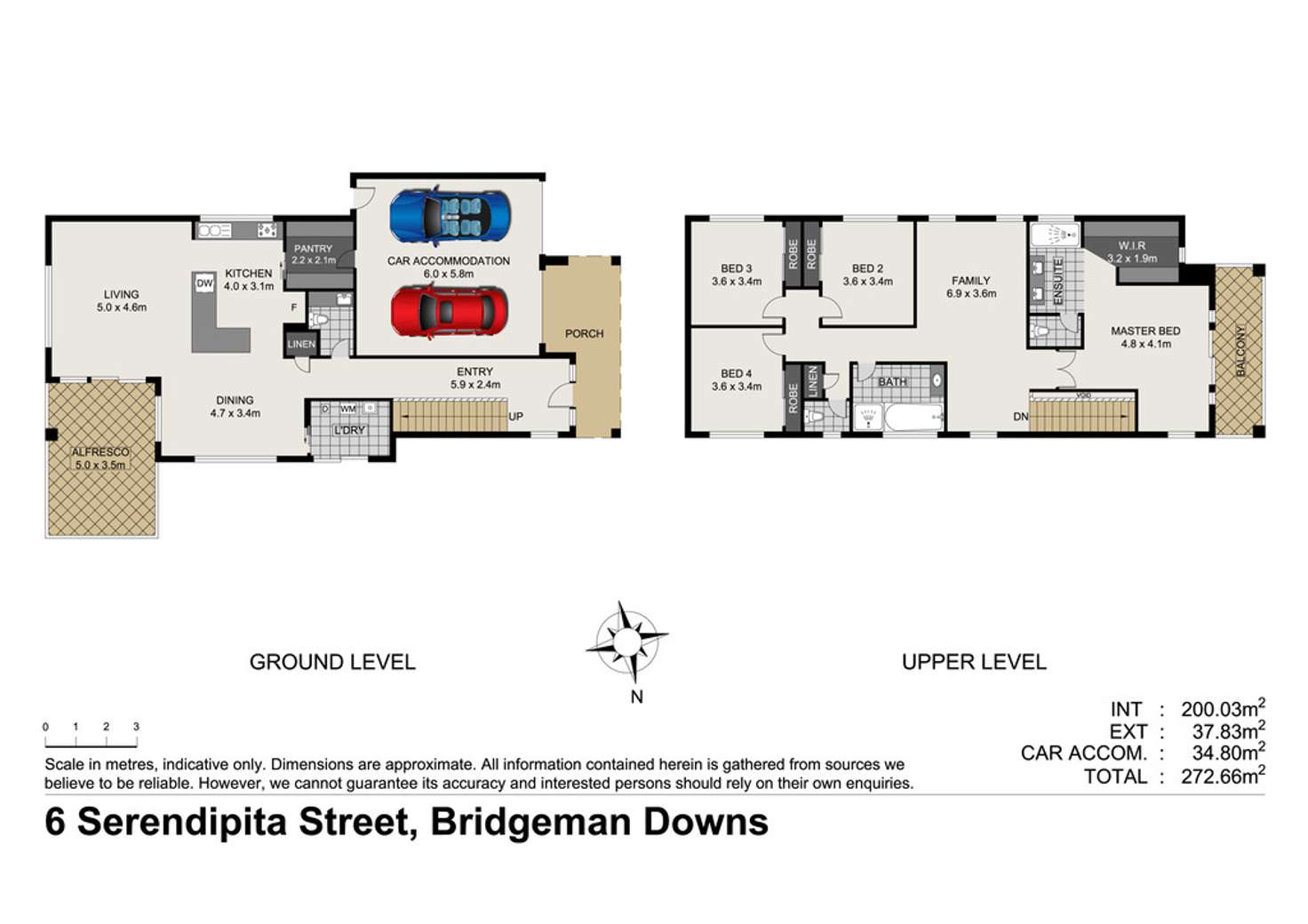 Floorplan of Homely house listing, 6 Serendipita Street, Bridgeman Downs QLD 4035