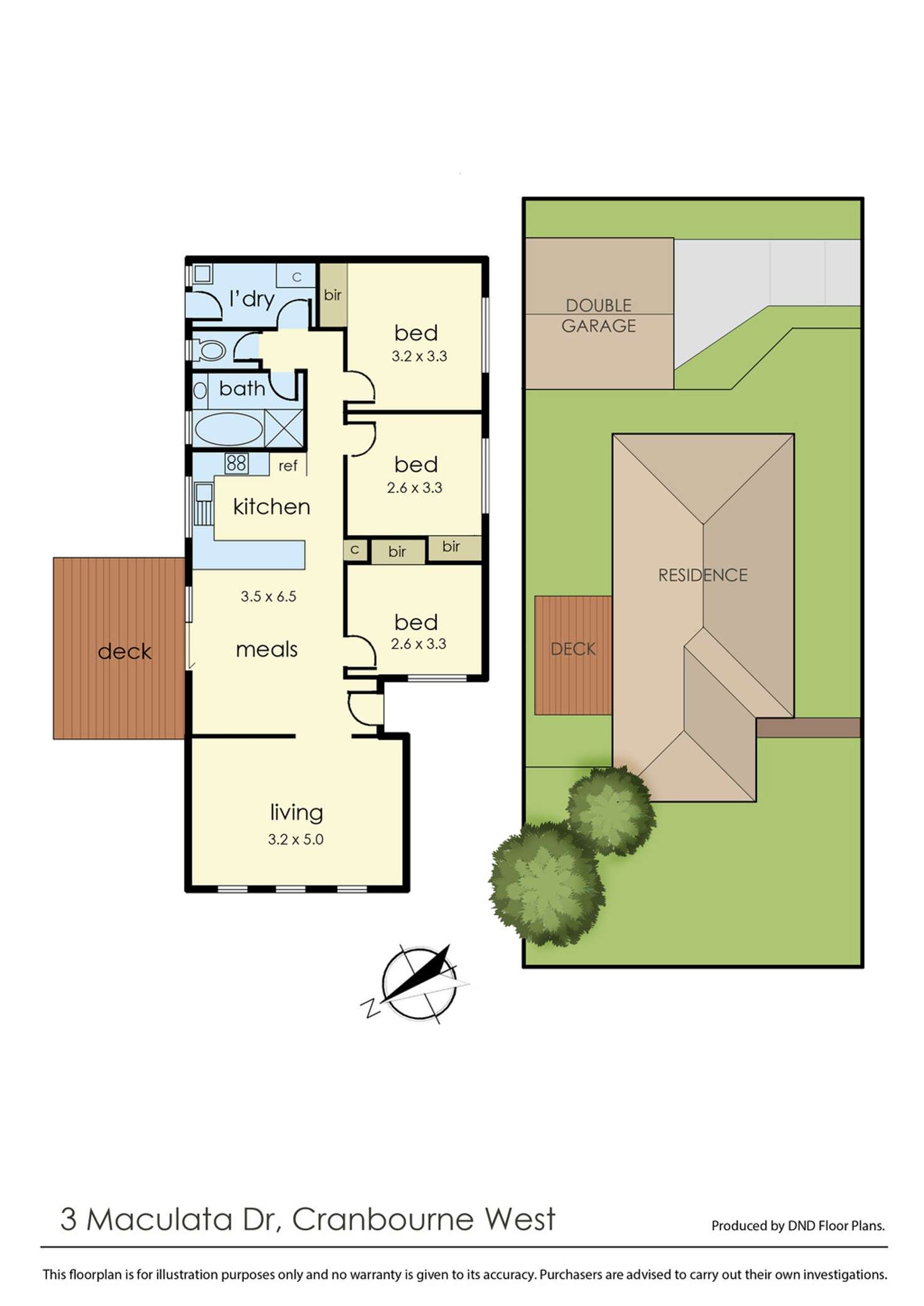 Floorplan of Homely house listing, 3 Maculata Drive, Cranbourne West VIC 3977