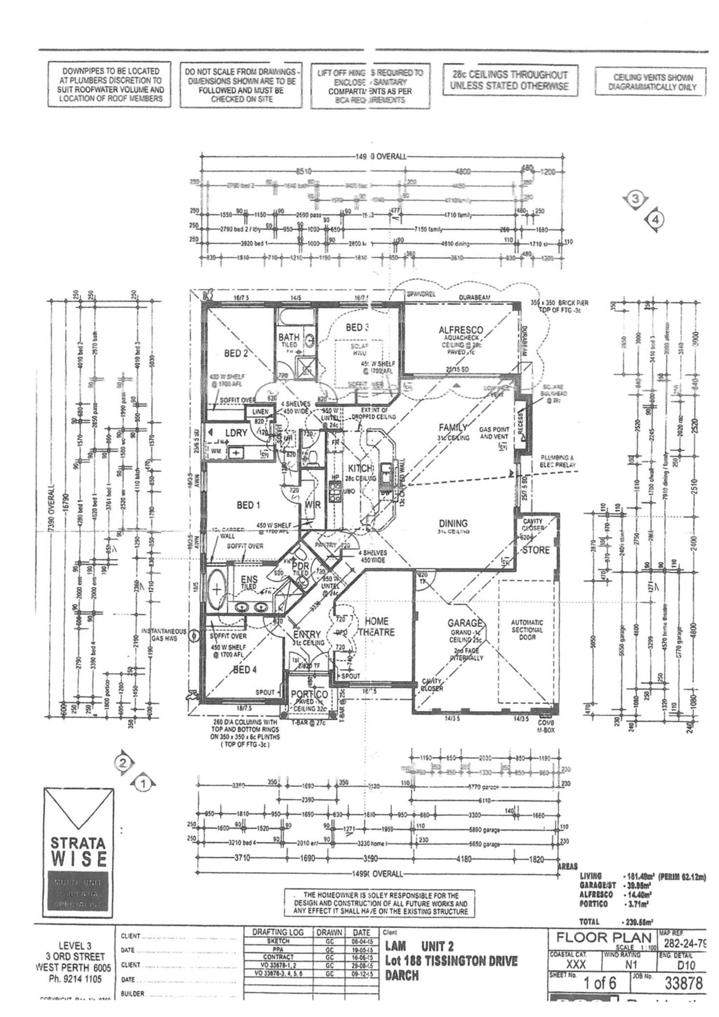 Floorplan of Homely house listing, 15 Tissington Drive, Darch WA 6065