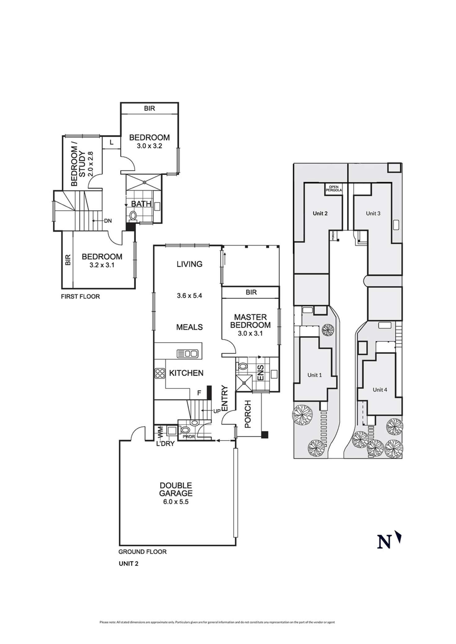 Floorplan of Homely townhouse listing, 2/17 Edward Street, Macleod VIC 3085