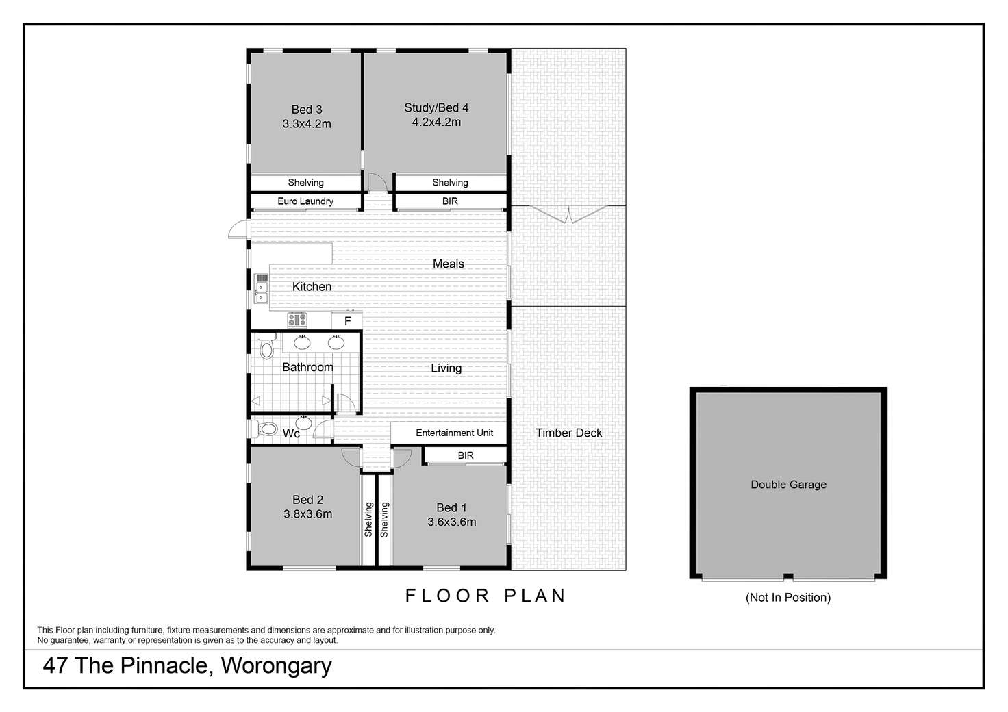 Floorplan of Homely house listing, 47 The Pinnacle, Worongary QLD 4213