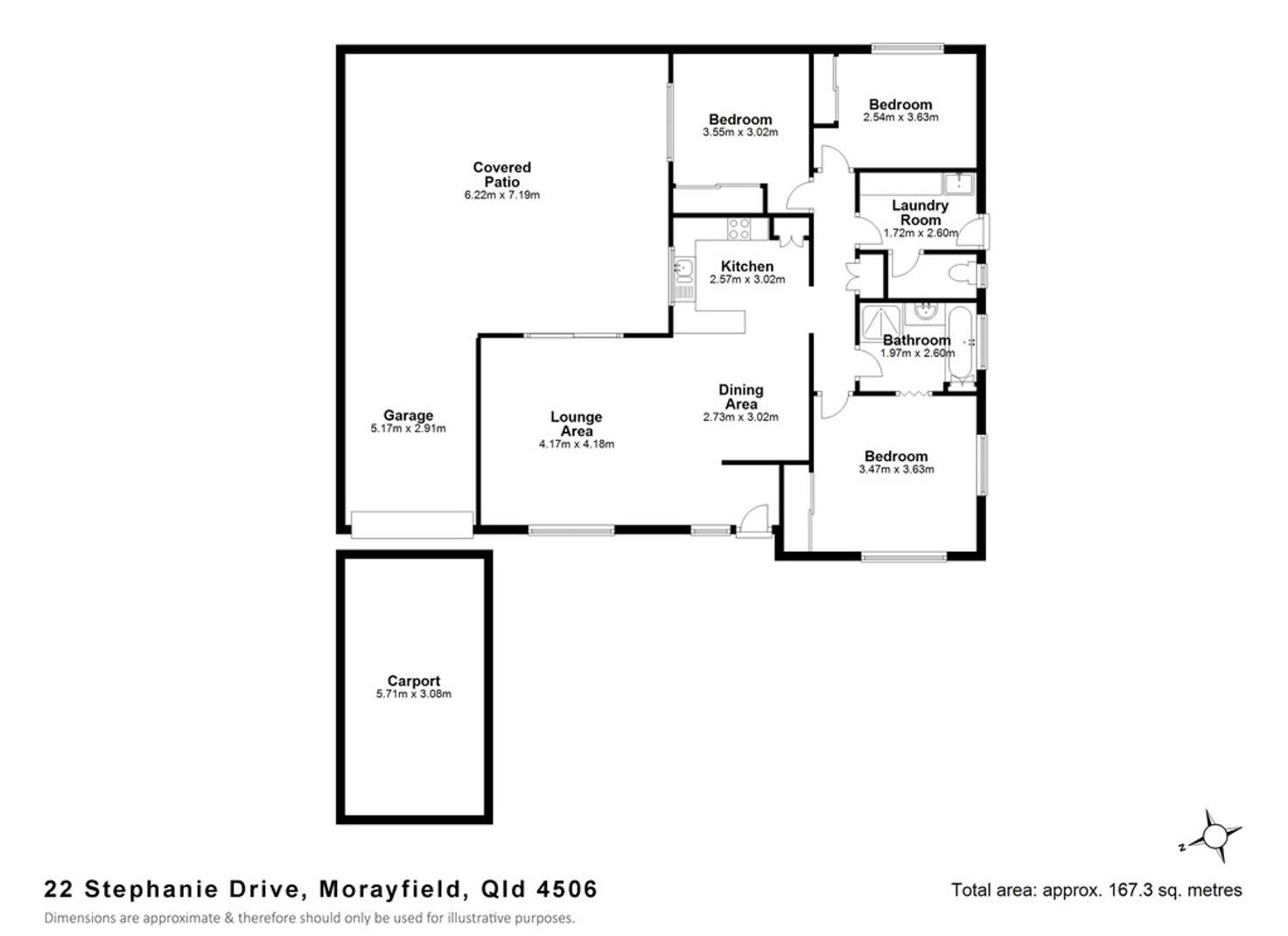 Floorplan of Homely house listing, 22 Stephanie Drive, Morayfield QLD 4506