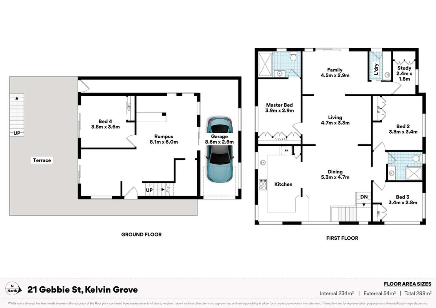 Floorplan of Homely house listing, 21 Gebbie Street, Kelvin Grove QLD 4059