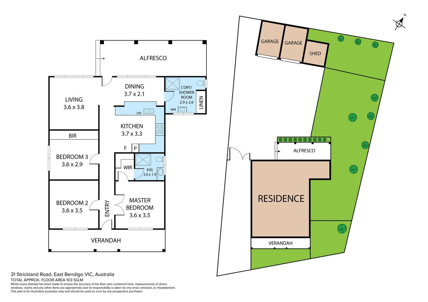 Floorplan of Homely house listing, 31 Strickland Road, Bendigo VIC 3550