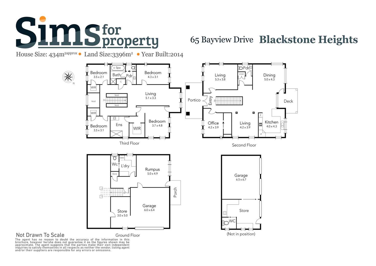 Floorplan of Homely house listing, 63-65 Bayview Drive, Blackstone Heights TAS 7250