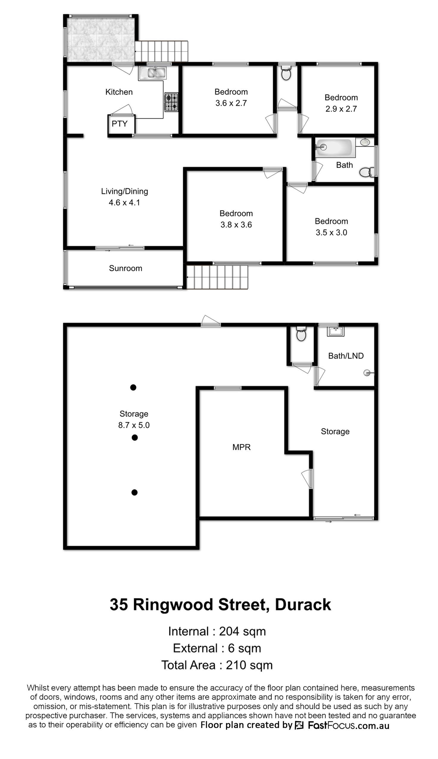 Floorplan of Homely house listing, 35 Ringwood Street, Durack QLD 4077