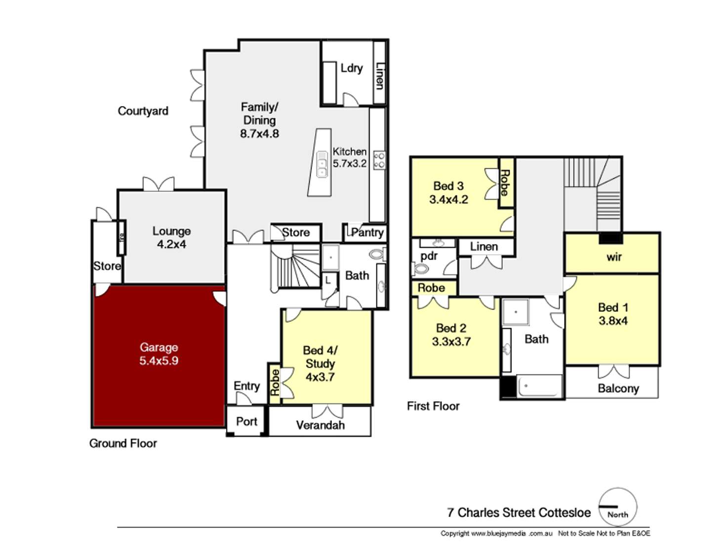 Floorplan of Homely house listing, 7 Charles Street, Cottesloe WA 6011