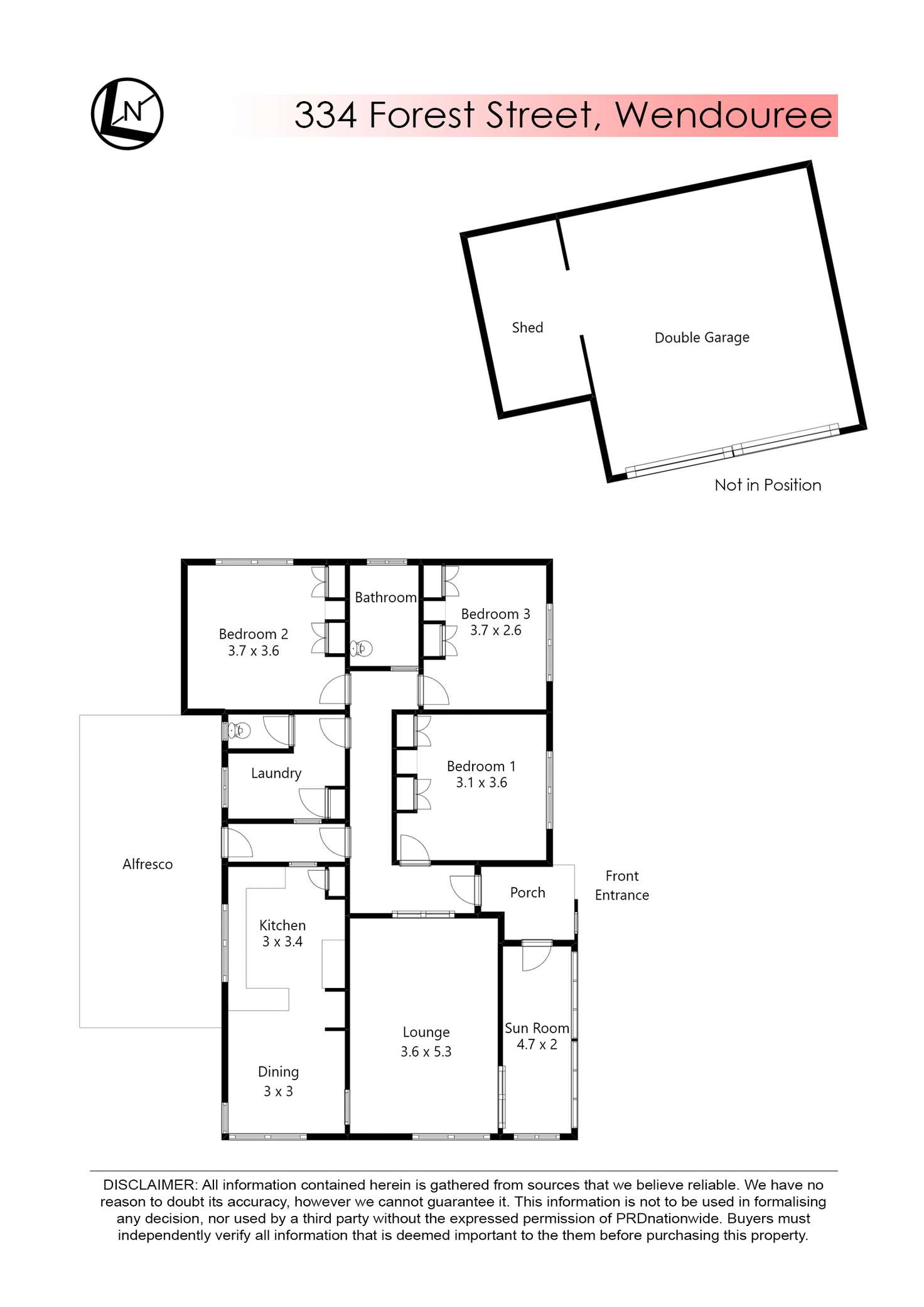 Floorplan of Homely house listing, 334 Forest Street, Wendouree VIC 3355