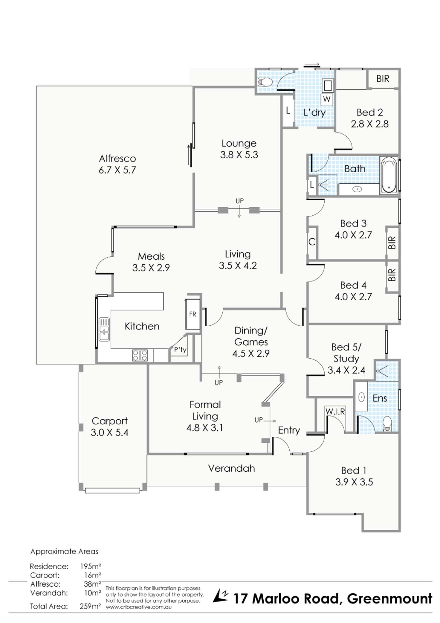 Floorplan of Homely house listing, 17 Marloo Road, Greenmount WA 6056