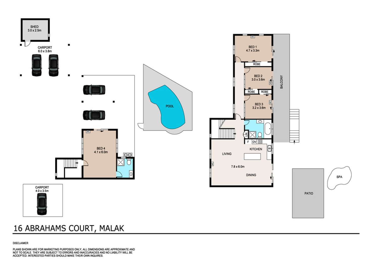 Floorplan of Homely house listing, 16 Abrahams Court, Malak NT 812