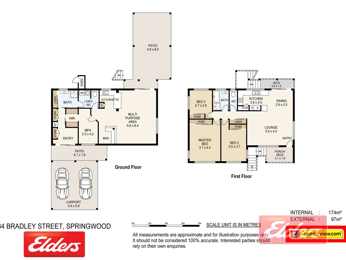 Floorplan of Homely house listing, 34 Bradley Street, Springwood QLD 4127