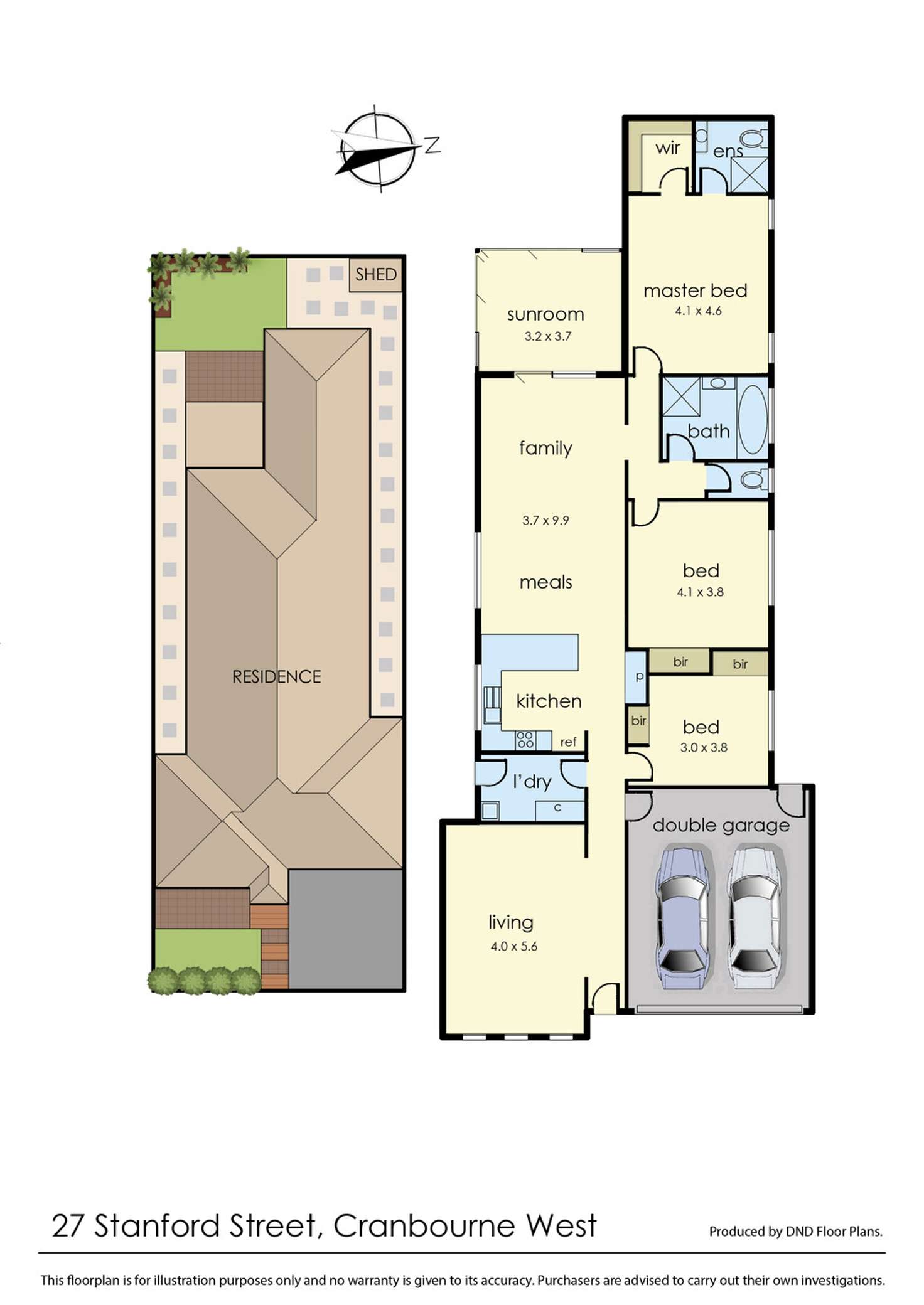 Floorplan of Homely house listing, 27 Stanford Street, Cranbourne West VIC 3977