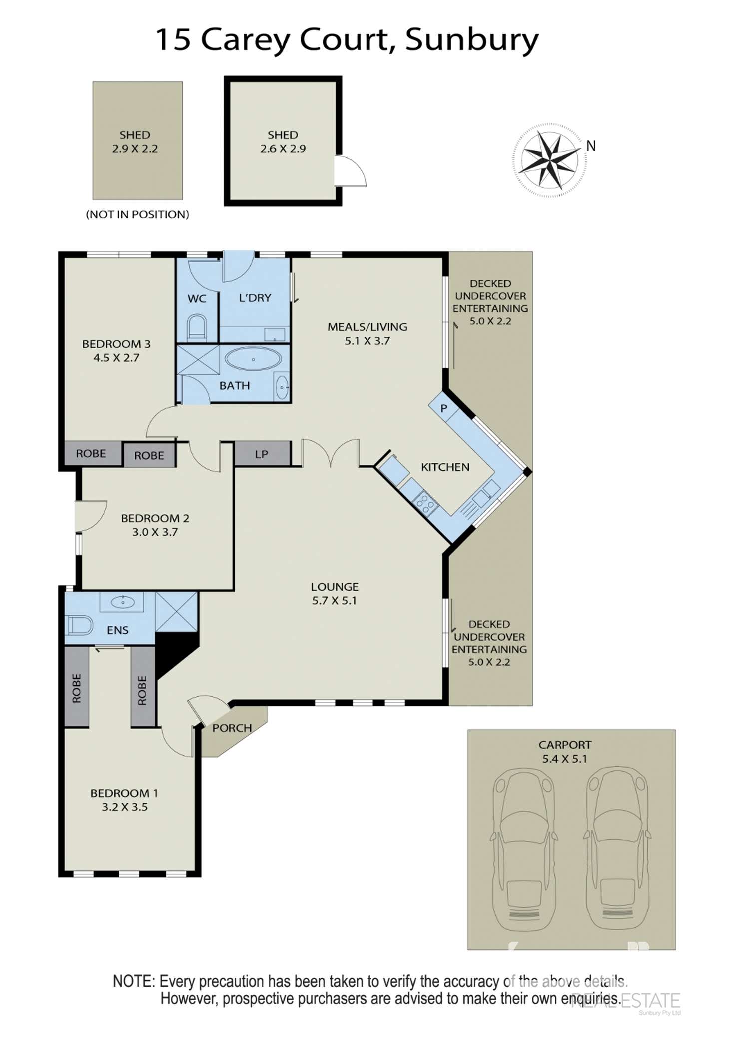 Floorplan of Homely house listing, 15 Carey Court, Sunbury VIC 3429