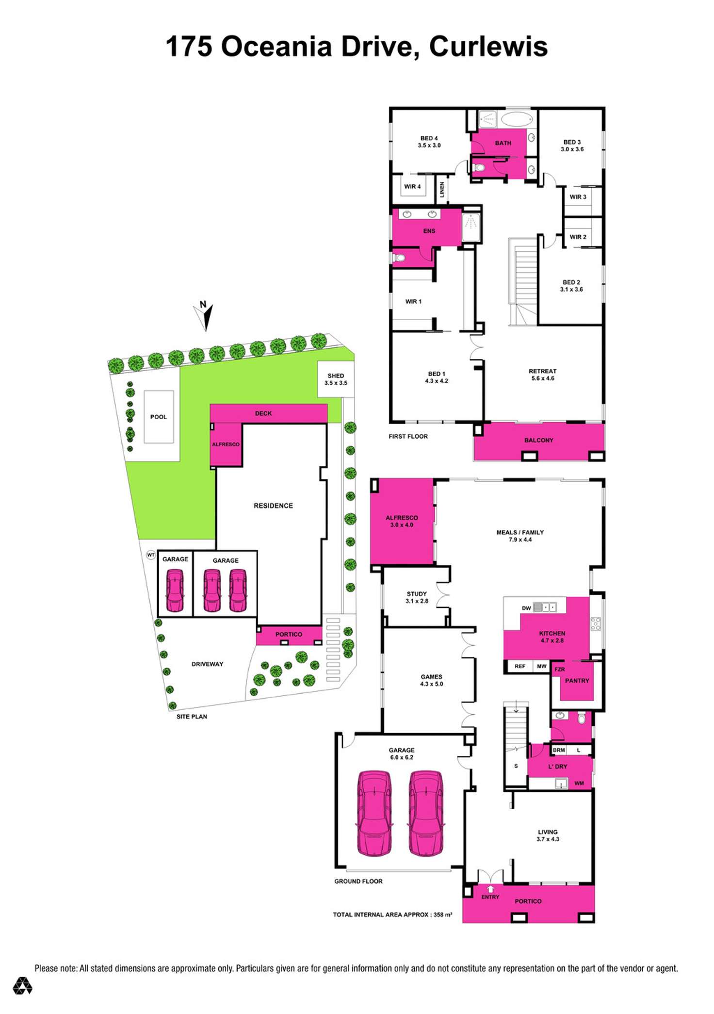 Floorplan of Homely house listing, 175 Oceania Drive, Curlewis VIC 3222