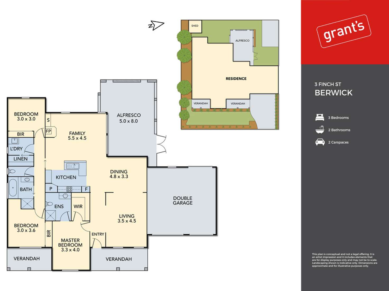 Floorplan of Homely house listing, 3 Finch Street, Berwick VIC 3806