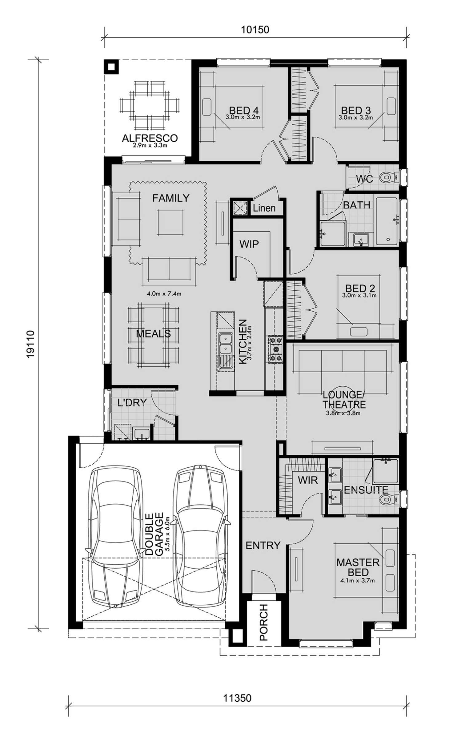 Floorplan of Homely house listing, 22 Bighorn Road, Truganina VIC 3029