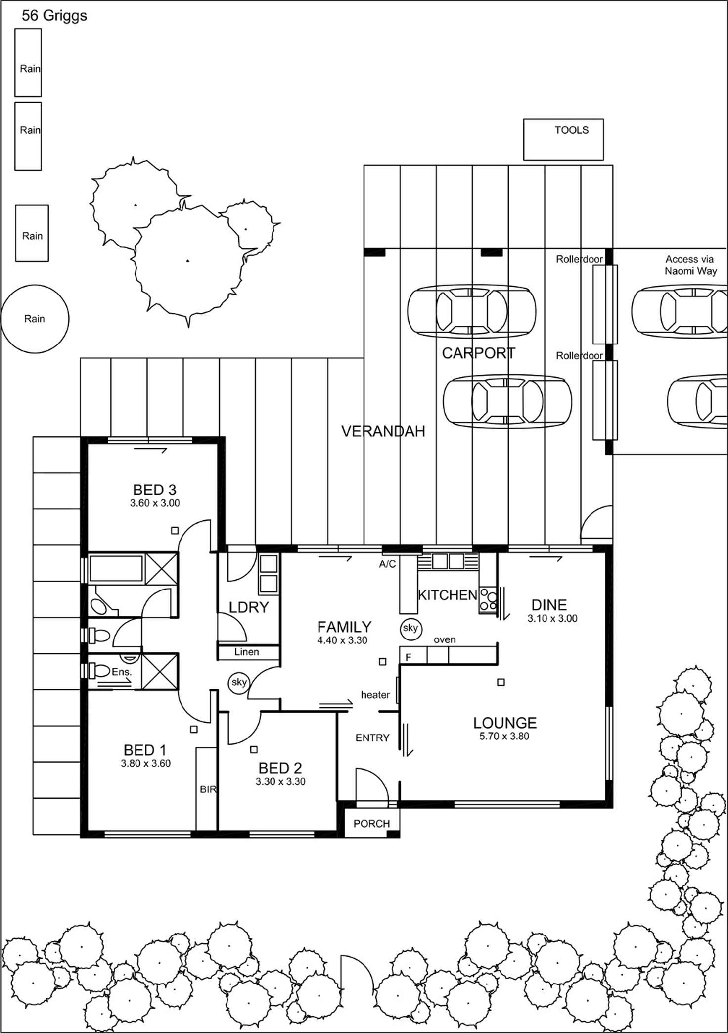 Floorplan of Homely house listing, 56 Griggs Drive, Athelstone SA 5076