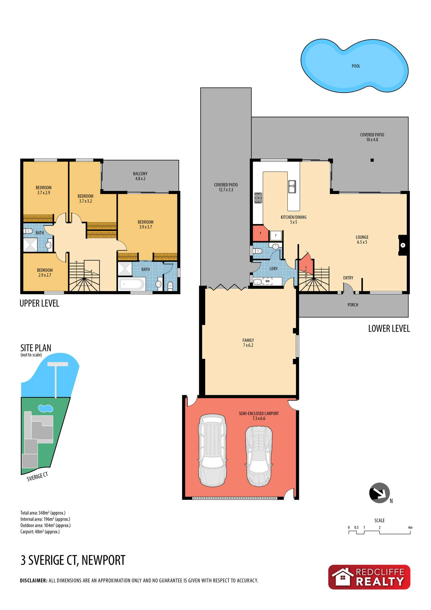 Floorplan of Homely house listing, 3 Sverige Court, Newport QLD 4020
