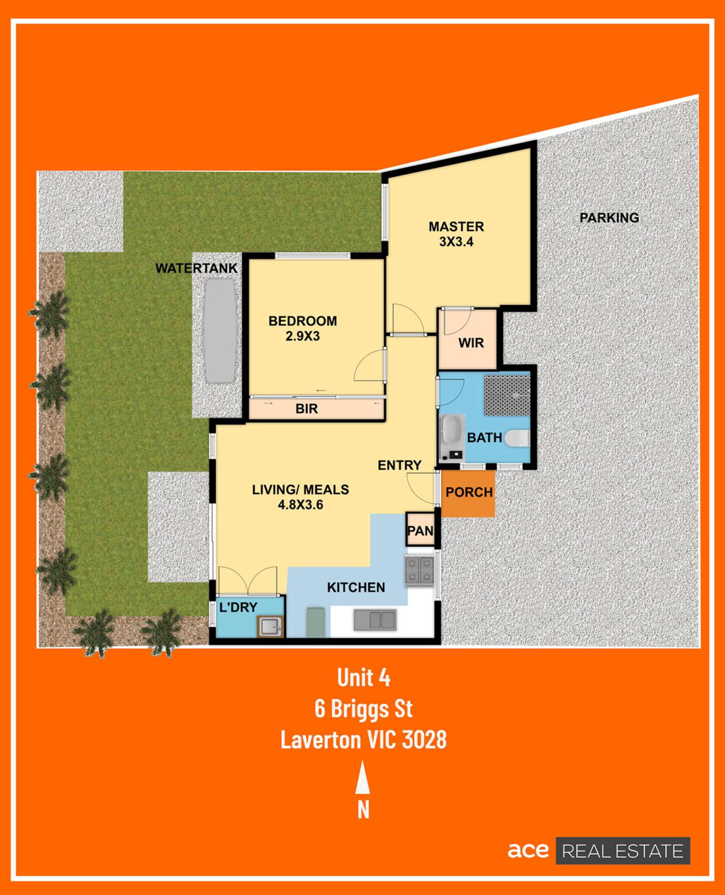 Floorplan of Homely unit listing, 4/6 Briggs Street, Laverton VIC 3028