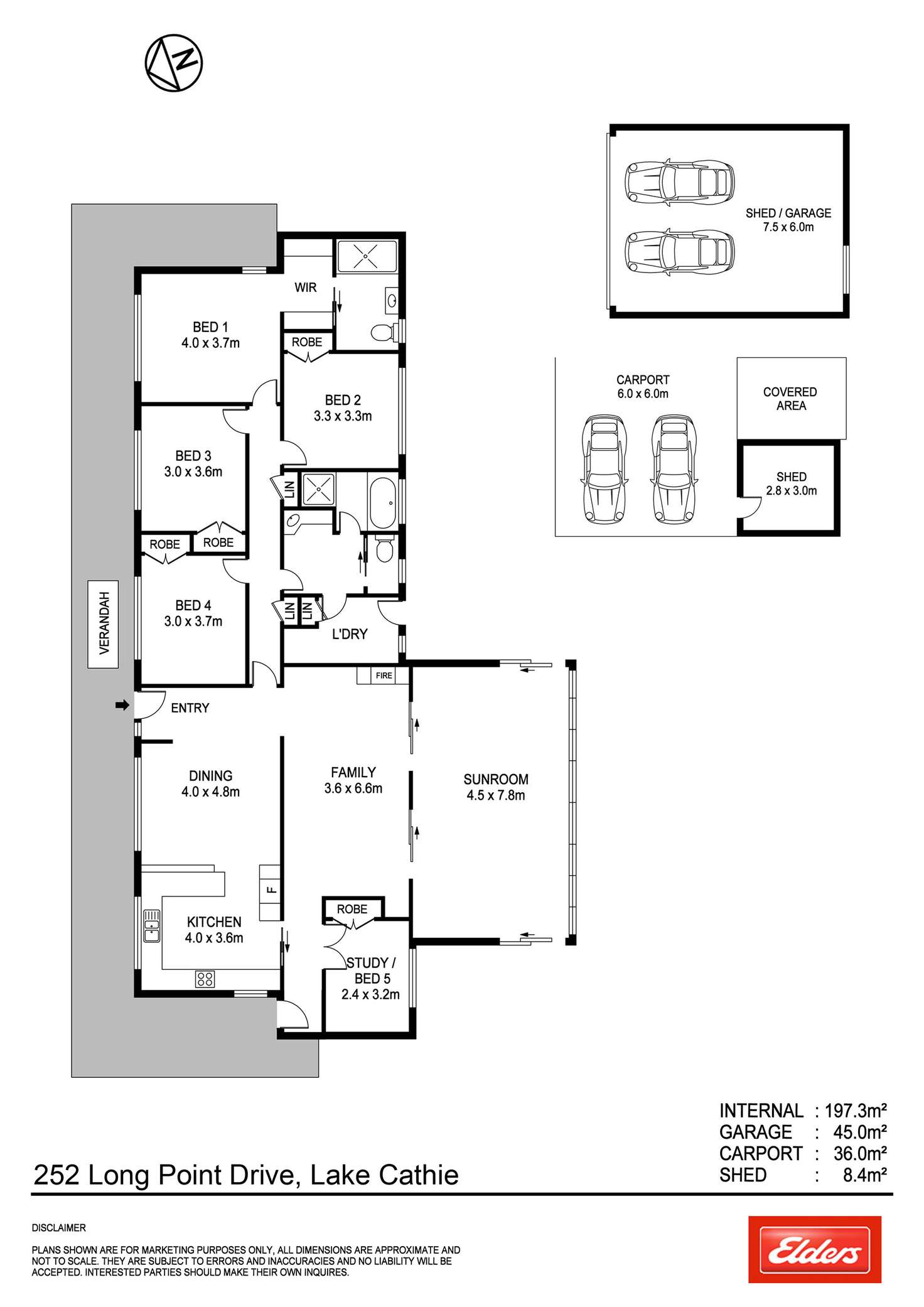 Floorplan of Homely house listing, 252 Long Point Drive, Lake Cathie NSW 2445