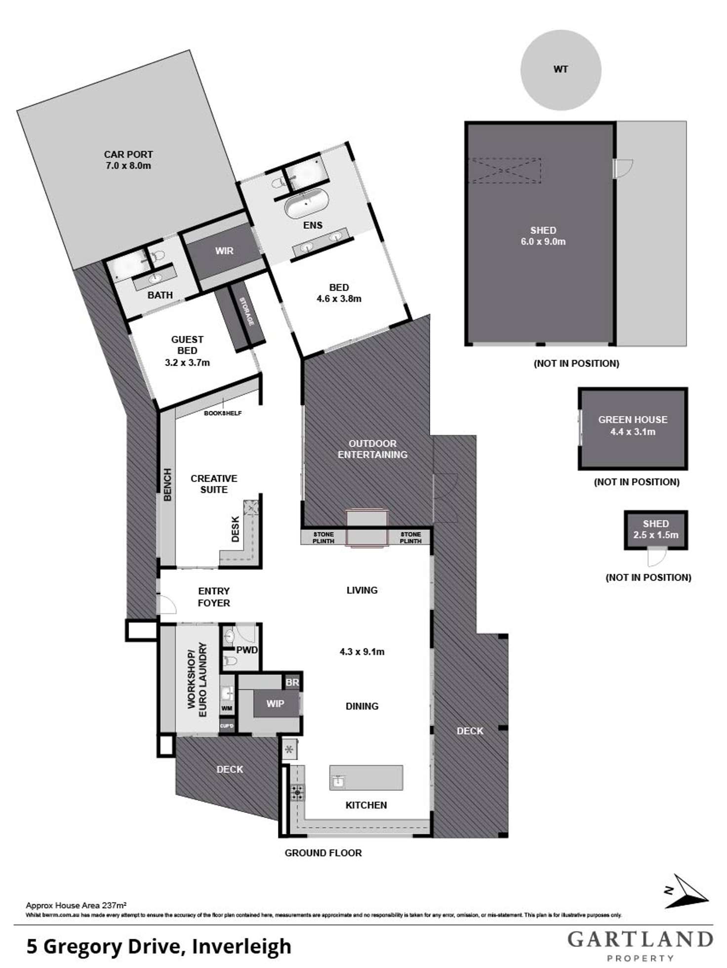 Floorplan of Homely house listing, 5 Gregory Drive, Inverleigh VIC 3321