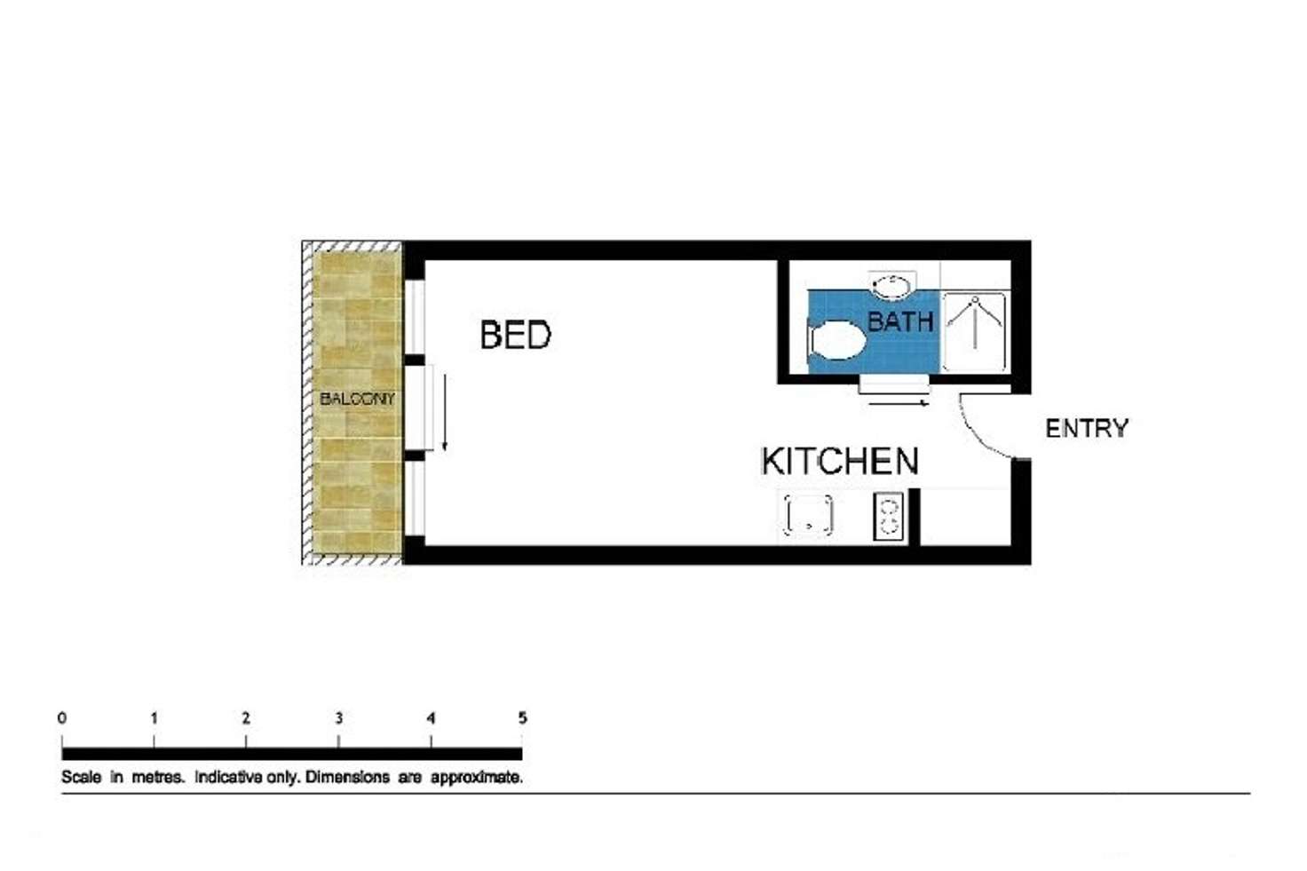 Floorplan of Homely apartment listing, 510/22 Orr St, Carlton VIC 3053