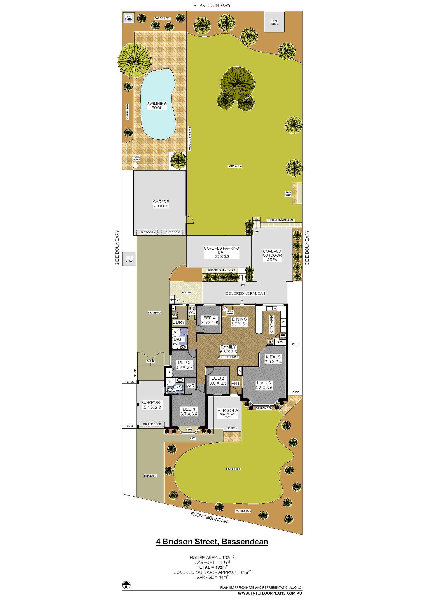 Floorplan of Homely house listing, 4 Bridson Street, Bassendean WA 6054