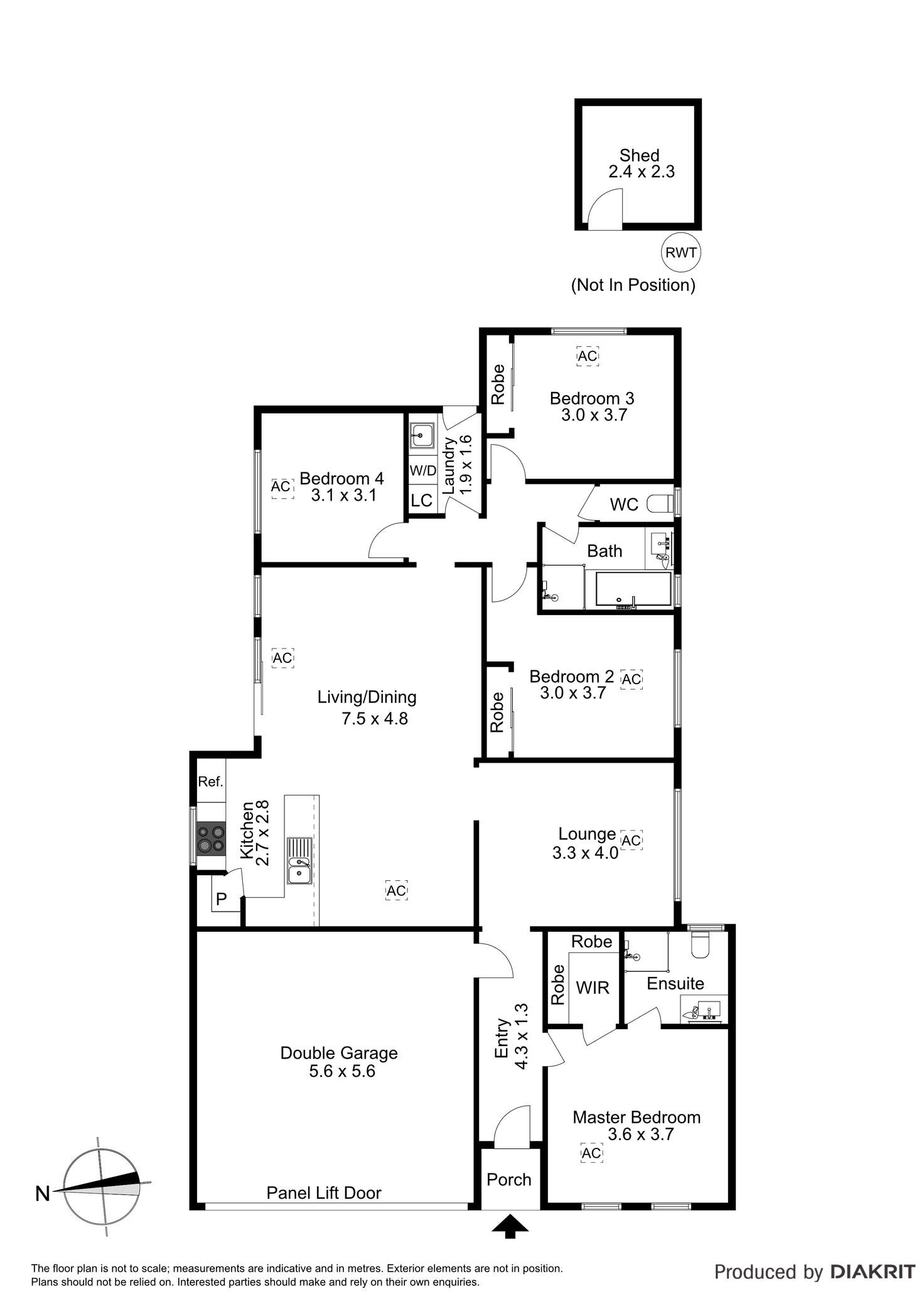 Floorplan of Homely house listing, 44a Rosalie Terrace, Parafield Gardens SA 5107