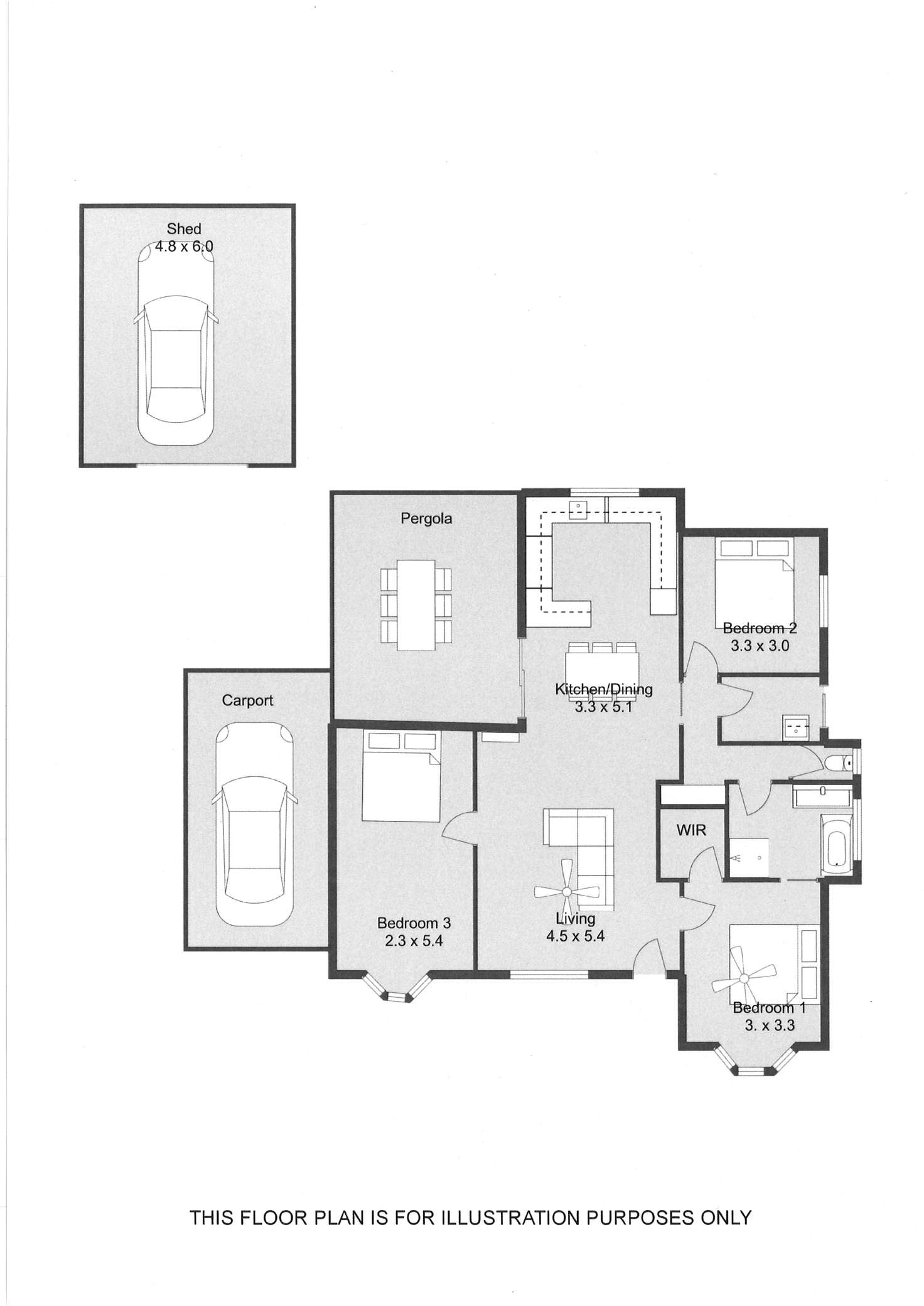 Floorplan of Homely house listing, 13 THORNBILL CRESCENT, Naracoorte SA 5271