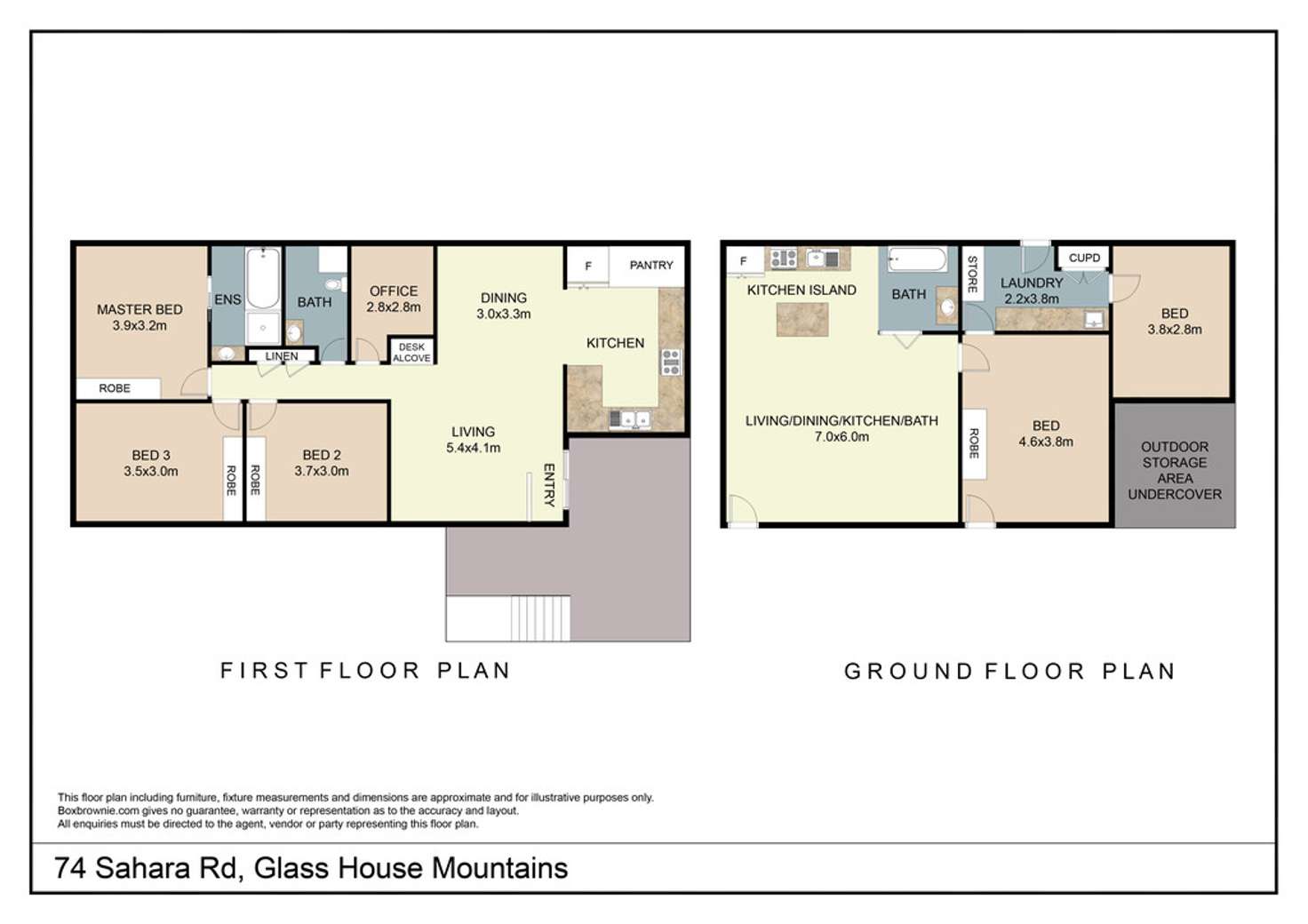 Floorplan of Homely house listing, 74 Sahara Road, Glass House Mountains QLD 4518