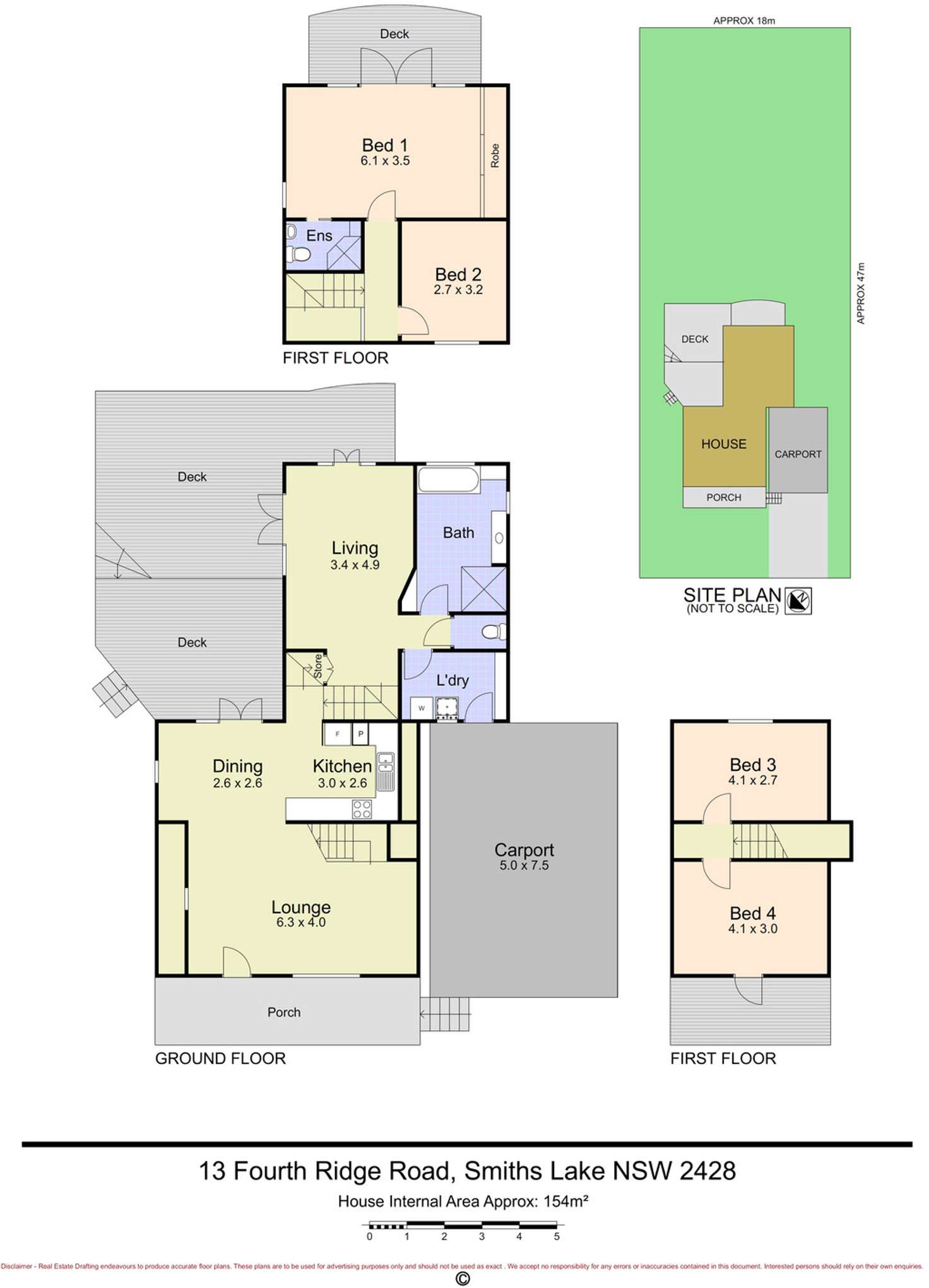 Floorplan of Homely house listing, 13 Fourth Ridge Road, Smiths Lake NSW 2428