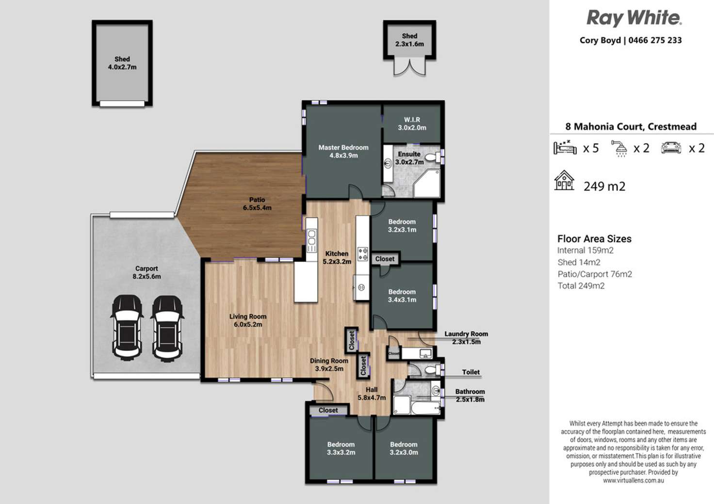 Floorplan of Homely house listing, 8 Mahonia Court, Crestmead QLD 4132