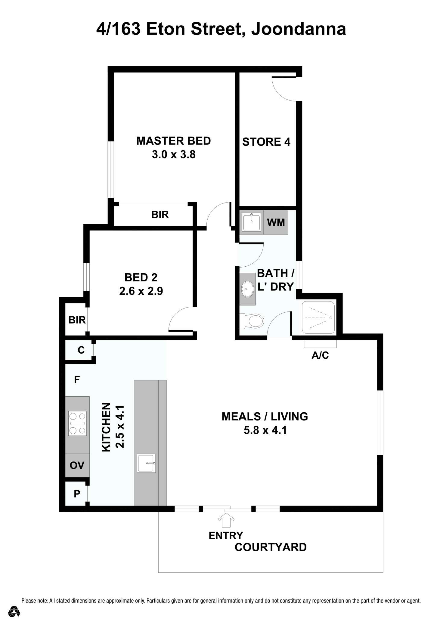 Floorplan of Homely house listing, 4/163 Eton Street, Joondanna WA 6060