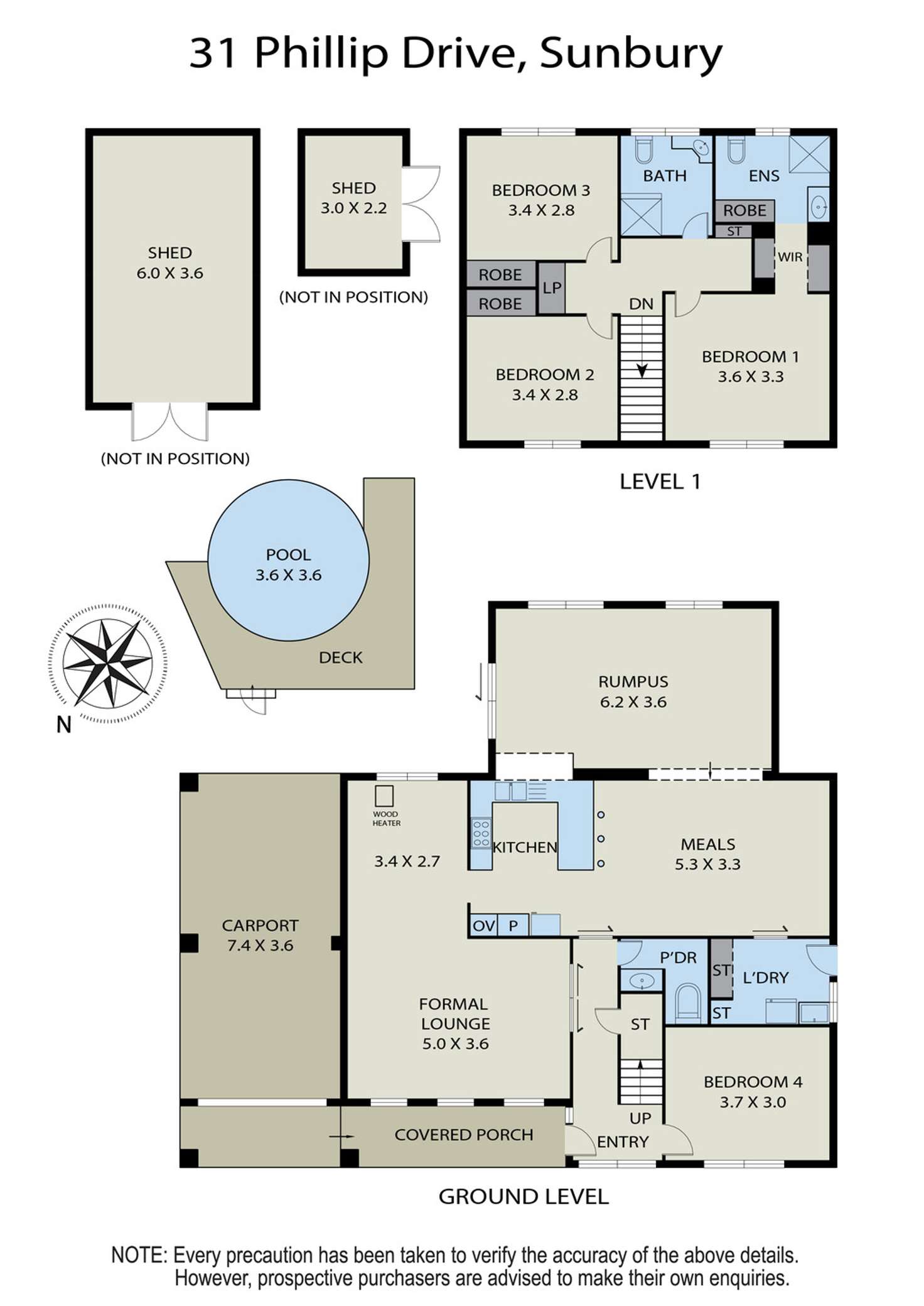 Floorplan of Homely house listing, 31 Phillip Drive, Sunbury VIC 3429