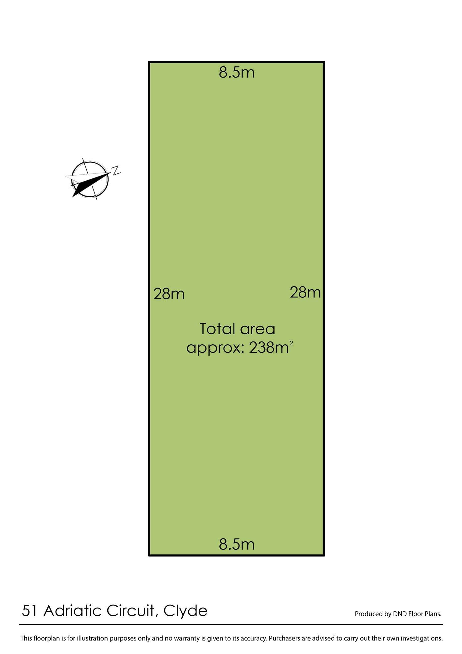 Floorplan of Homely residentialLand listing, 51 Adriatic Circuit, Clyde VIC 3978