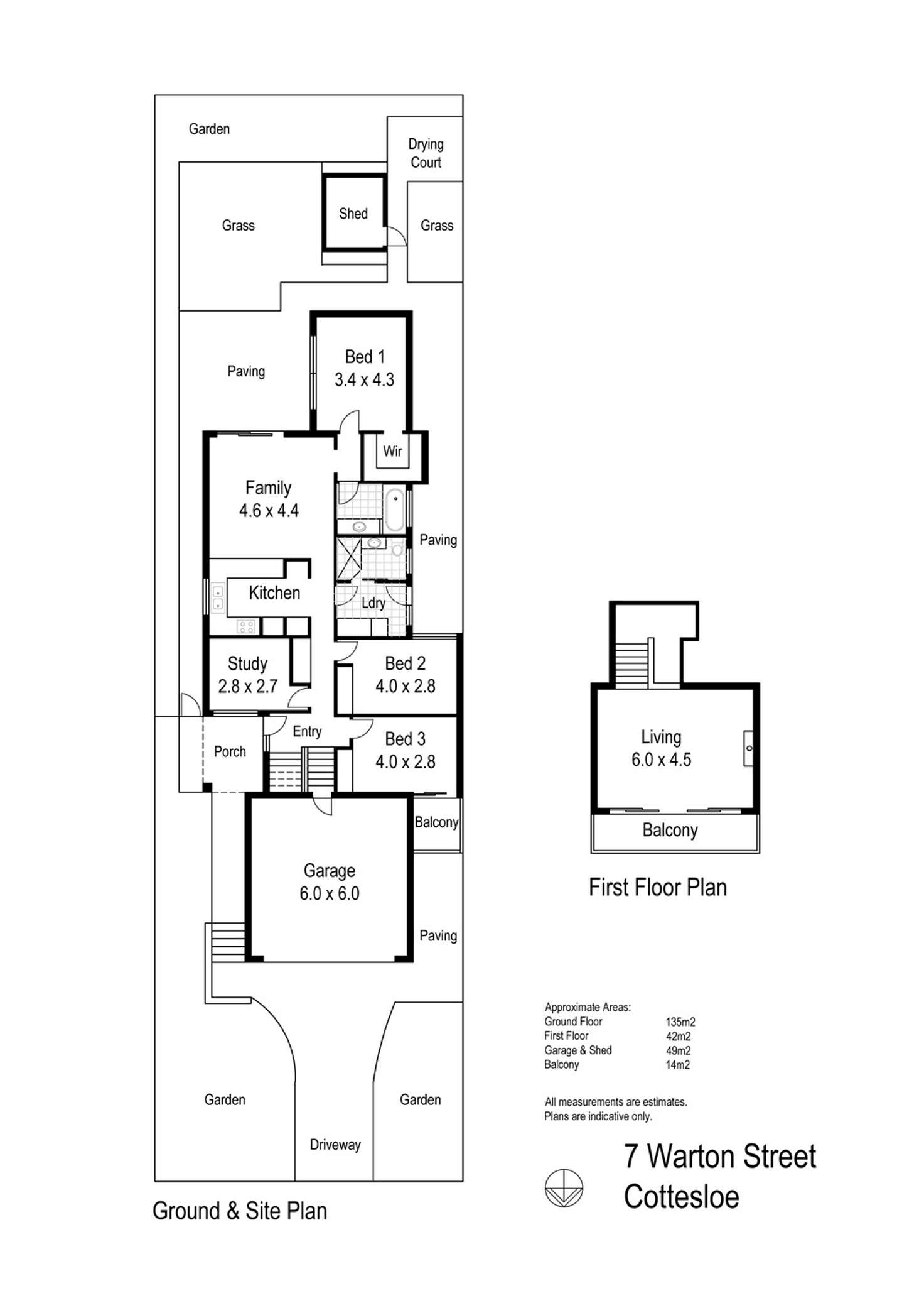 Floorplan of Homely house listing, 7 Warton Street, Cottesloe WA 6011