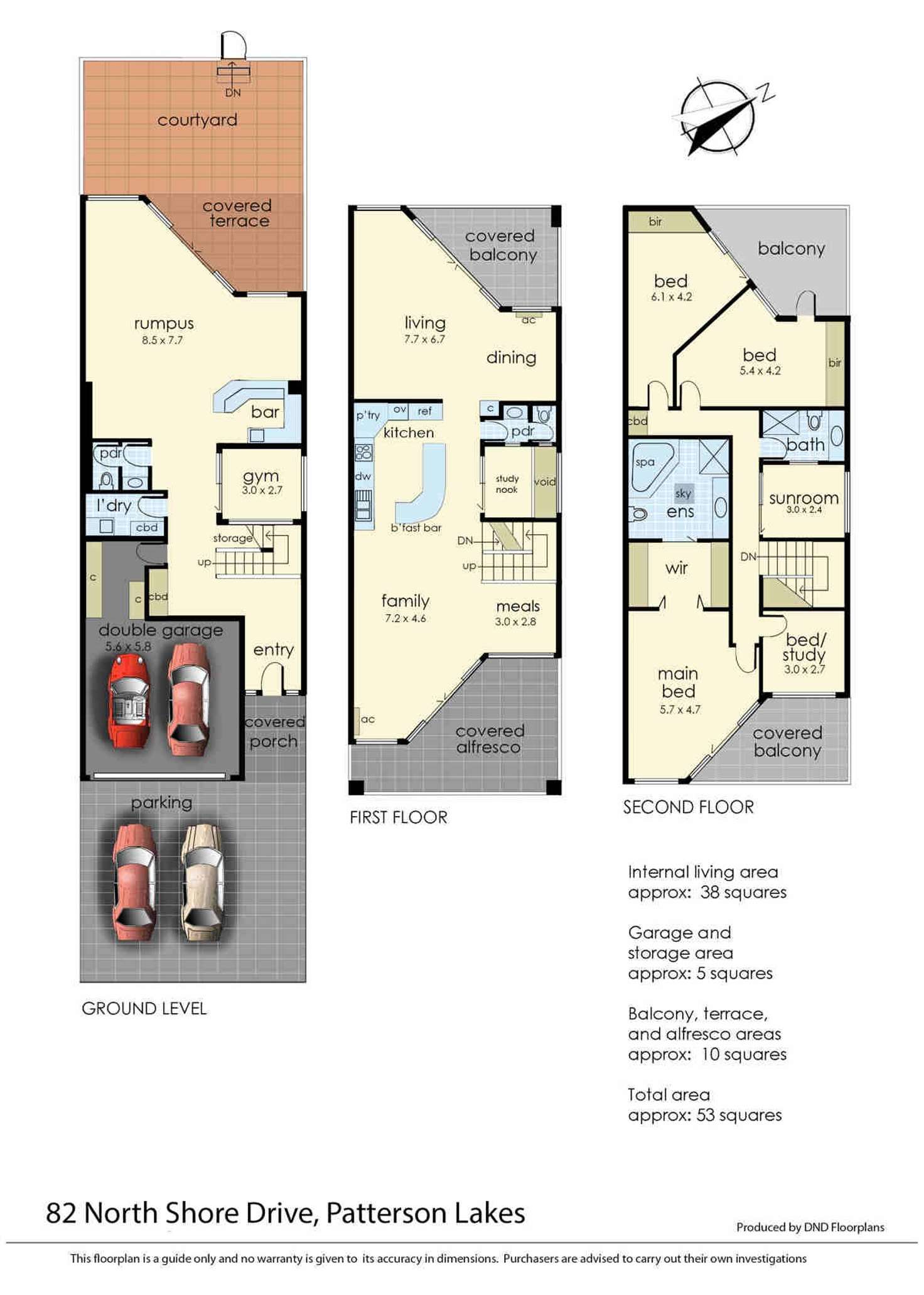 Floorplan of Homely house listing, 82 North Shore Drive, Patterson Lakes VIC 3197
