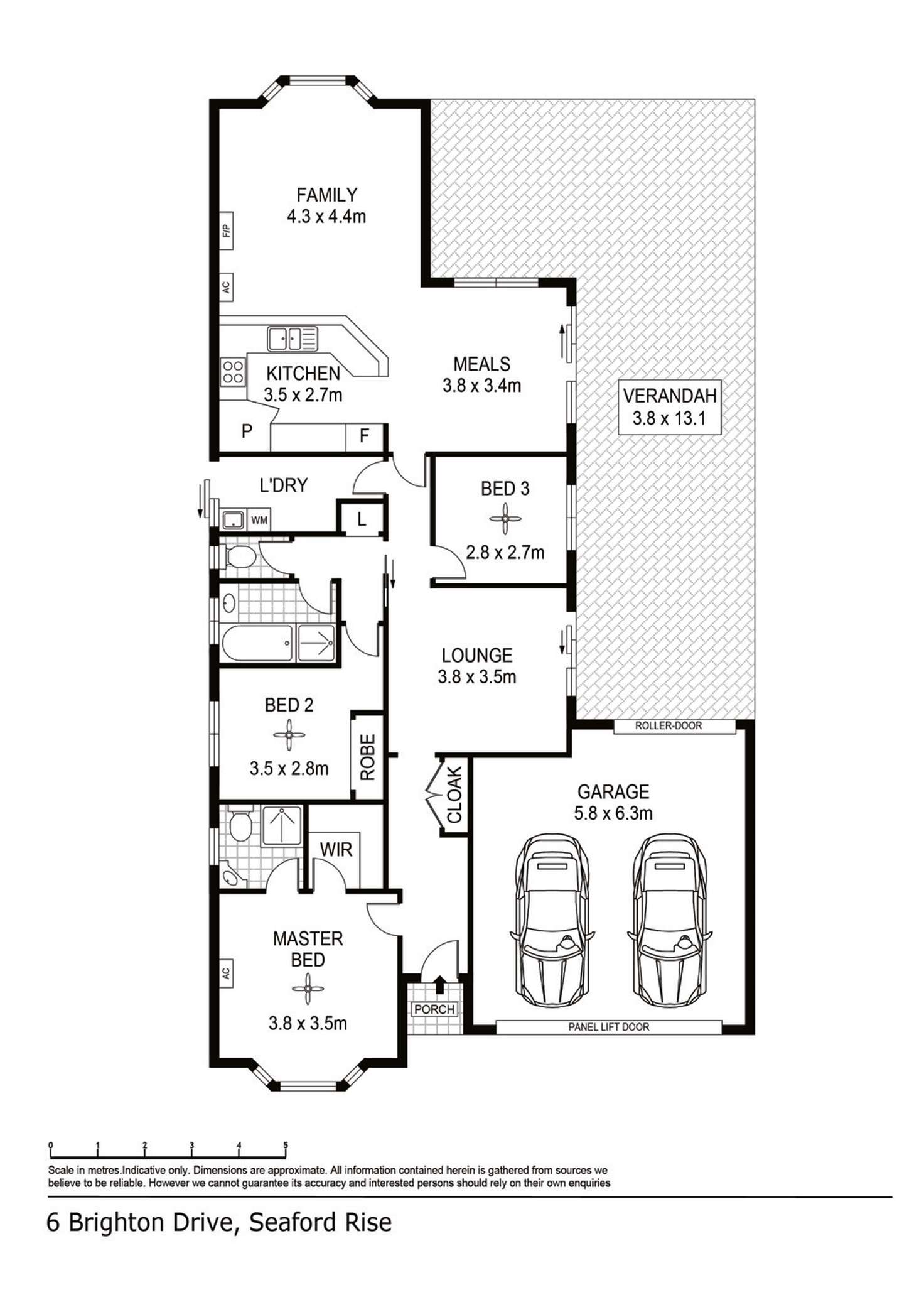 Floorplan of Homely house listing, 6 Brighton Drive, Seaford Rise SA 5169