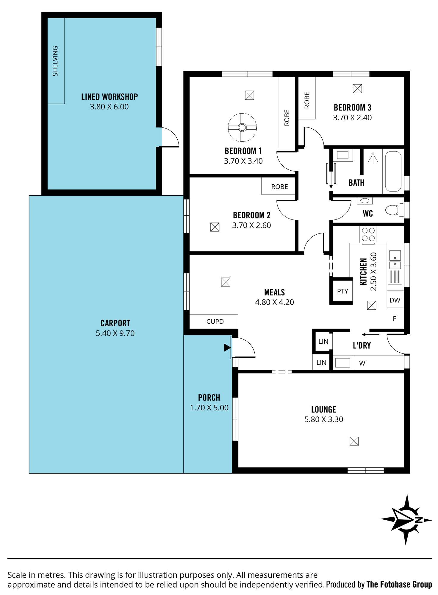 Floorplan of Homely house listing, 7 Larrimah Road, Morphett Vale SA 5162